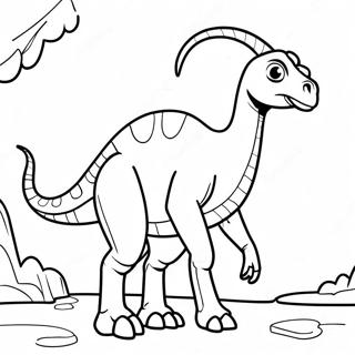 Parasaurolophus Ausmalbild 38253-30255