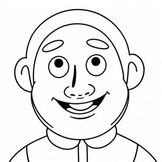 Funny Blank Face Coloring Page 38274-30269