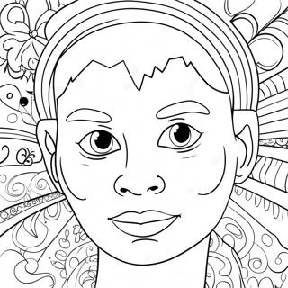 Funny Blank Face Coloring Page 38274-30270