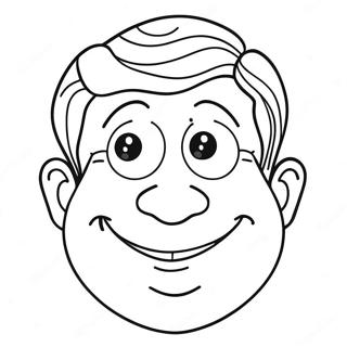 Funny Blank Face Coloring Page 38274-30271