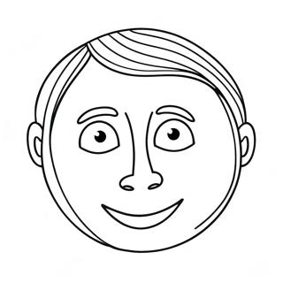 Funny Blank Face Coloring Page 38274-30272