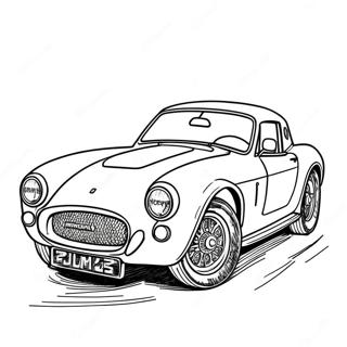 Vintage Sports Car Coloring Page 38304-30288