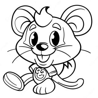 Chuck E Cheese Coloring Pages