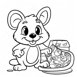 Chuck E Cheese Coloring Page 3830-3062