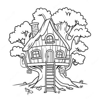 Magic Treehouses Coloring Pages