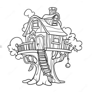 Magic Treehouses Coloring Pages