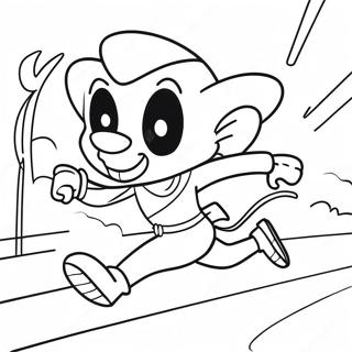 Speedy Gonzales Running Fast Coloring Page 38354-30326