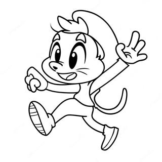 Speedy Gonzales Running Fast Coloring Page 38354-30327