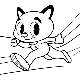 Speedy Gonzales Running Fast Coloring Page 38354-30328