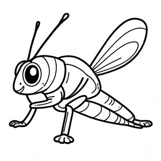 Grasshopper Coloring Pages