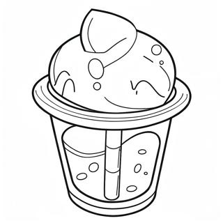 Colorful Slushie Cup Coloring Page 38454-30401