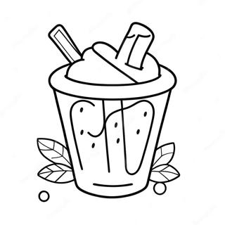 Colorful Slushie Cup Coloring Page 38454-30404