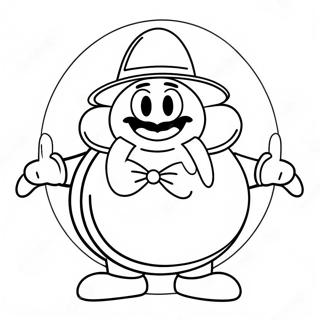 Funny Eggman With A Big Smile Coloring Page 38494-30441