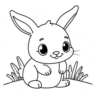 Cute Baby Bunny Coloring Page 38533-30455