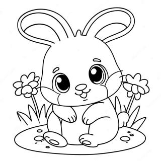 Cute Baby Bunny Coloring Page 38533-30456