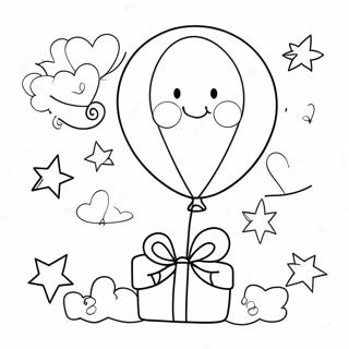 Alles Gute Zum Geburtstag Tante Luftballon Ausmalbild 38543-30472