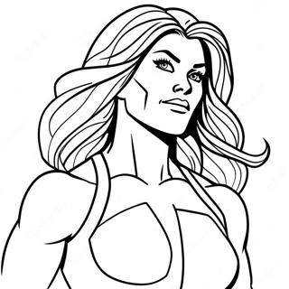 She Hulk Coloring Page 38553-30478