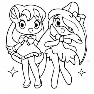 Cute Tokyo Mew Mew Characters Coloring Page 38564-30500