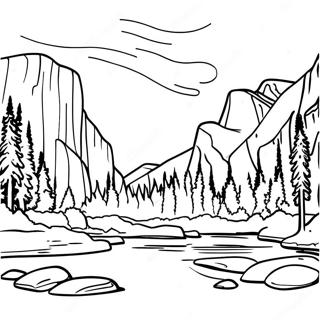 Yosemite National Park Coloring Page 38573-30486