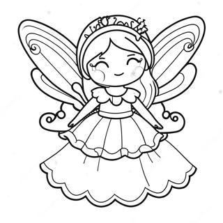 Christmas Fairy Coloring Pages