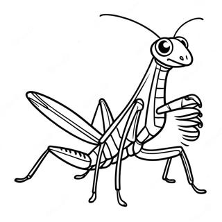 Praying Mantis Coloring Page 38653-30563