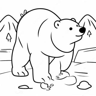 Polar Bear What Do You Hear Coloring Pages