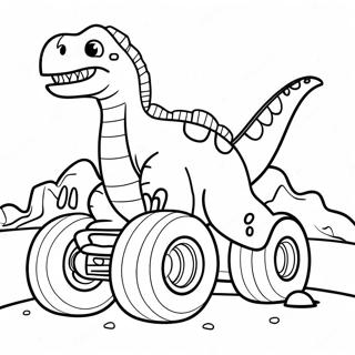 Dinosaur Monstertruck Eventyr Fargeleggingsark 38704-30606