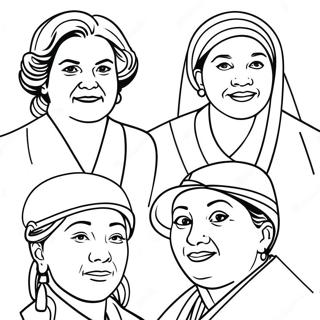 Women S History Month Coloring Page 3870-3081