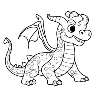 Christmas Dragon Coloring Pages