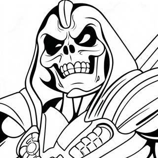 Skeletor With Menacing Grin Coloring Page 38804-30729