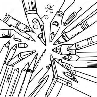 Crayons Coloring Page 38823-30695