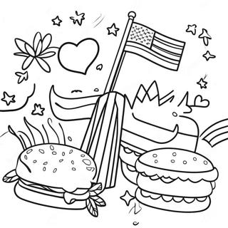 Fourth Of July Coloring Pages