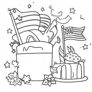 Fourth Of July Celebration Coloring Page 38843-30710