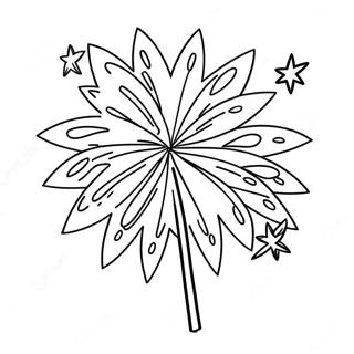 Festive Fireworks Coloring Page 38844-30719