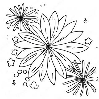 Festive Fireworks Coloring Page 38844-30720