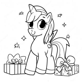 My Little Pony Christmas Coloring Page 38853-30713