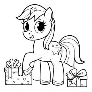 My Little Pony Christmas Coloring Page 38853-30715