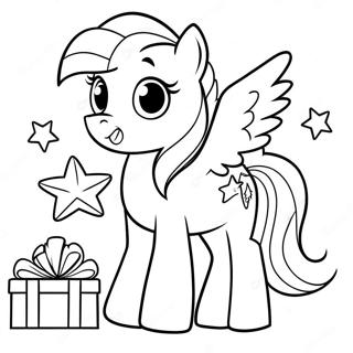 My Little Pony Christmas Coloring Page 38853-30716