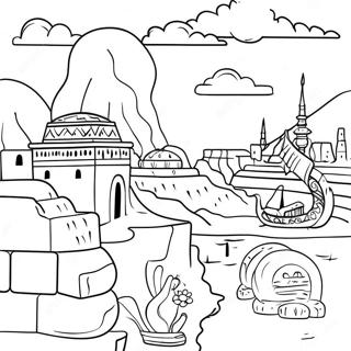 Mesopotamia Ancient Civilization Coloring Page 38863-30733