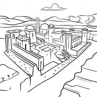 Mesopotamia Sumerian City Coloring Page 38864-30740