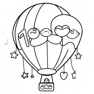 Happy Birthday Sister Balloon Coloring Page 38894-30763