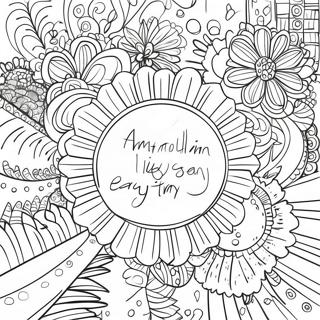 Easy Positive Affirmation Coloring Page 38903-30765