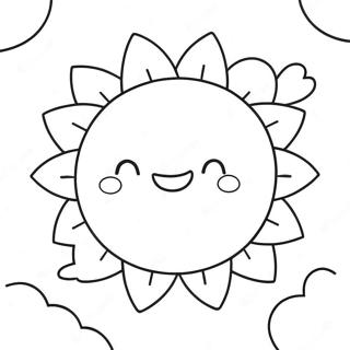 Cheerful Sunshine Coloring Page 38904-30773