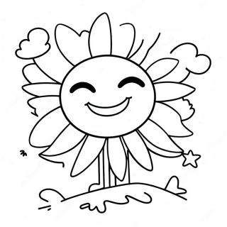 Cheerful Sunshine Coloring Page 38904-30774