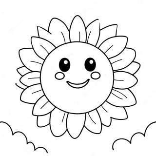 Cheerful Sunshine Coloring Page 38904-30775