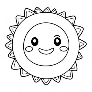 Cheerful Sunshine Coloring Page 38904-30776