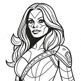 Gamora Coloring Pages