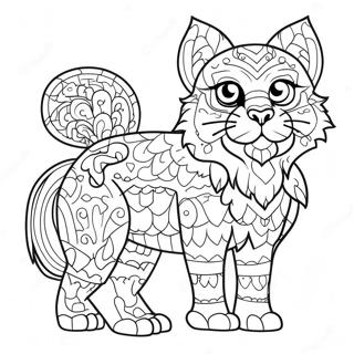 Colorful Pixel Art Animals Coloring Page 3891-3109