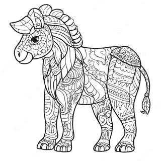 Colorful Pixel Art Animals Coloring Page 3891-3112