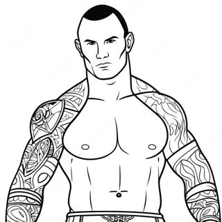 Randy Orton Wwe Kleurplaat 38963-30808